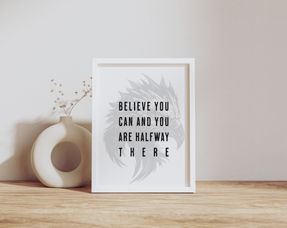 Inspirational Motivational Quote Poster Wall Art 