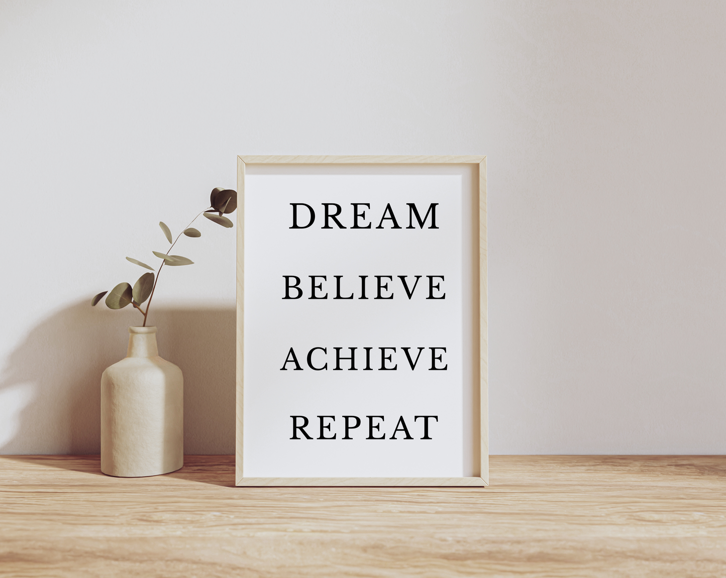 Inspirational Motivational Quote Poster Wall Art 